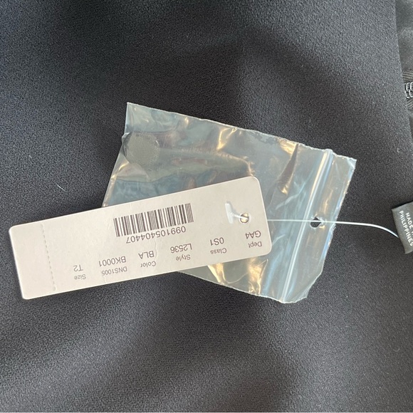 NWT J. Crew work black puffy shoulder, slight A Line  skirt 365 wool dress - Picture 2 of 2